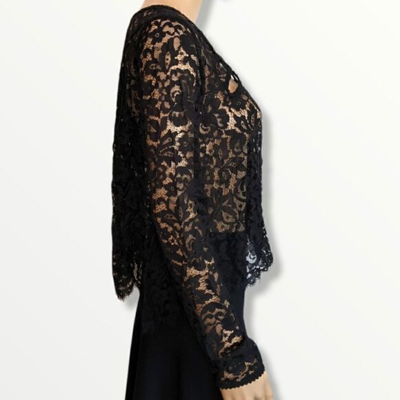 Free People Black Lace Top - Picture 5 of 8